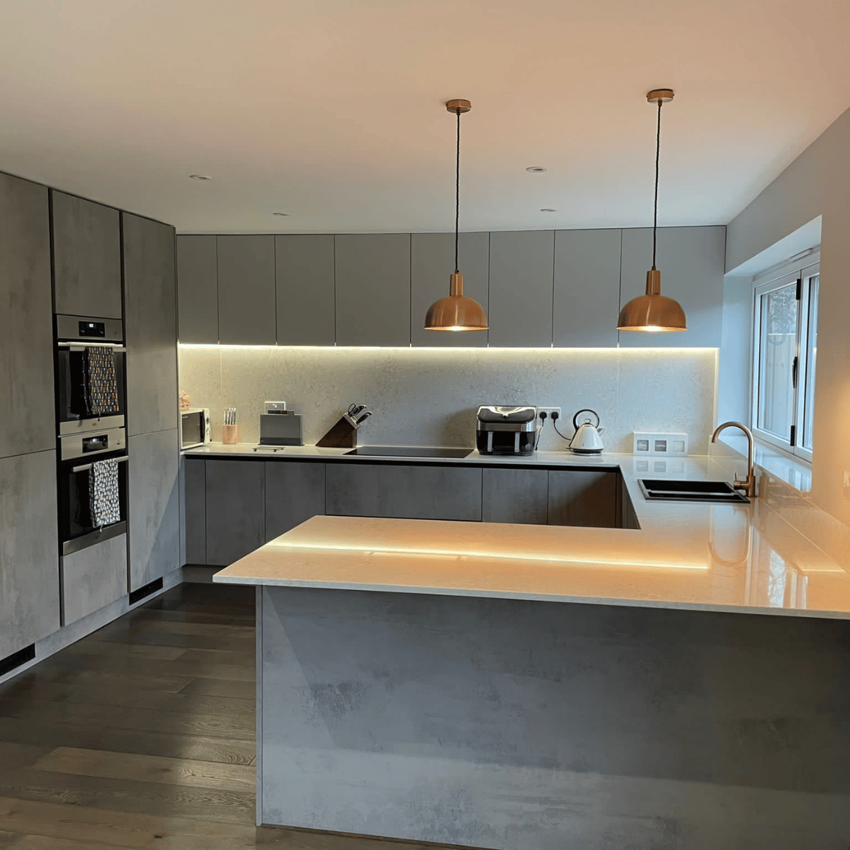 Pewter Engineered Oak