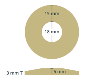 Oak Solid Wood Radiator Pipe Rose Covers (Pair)