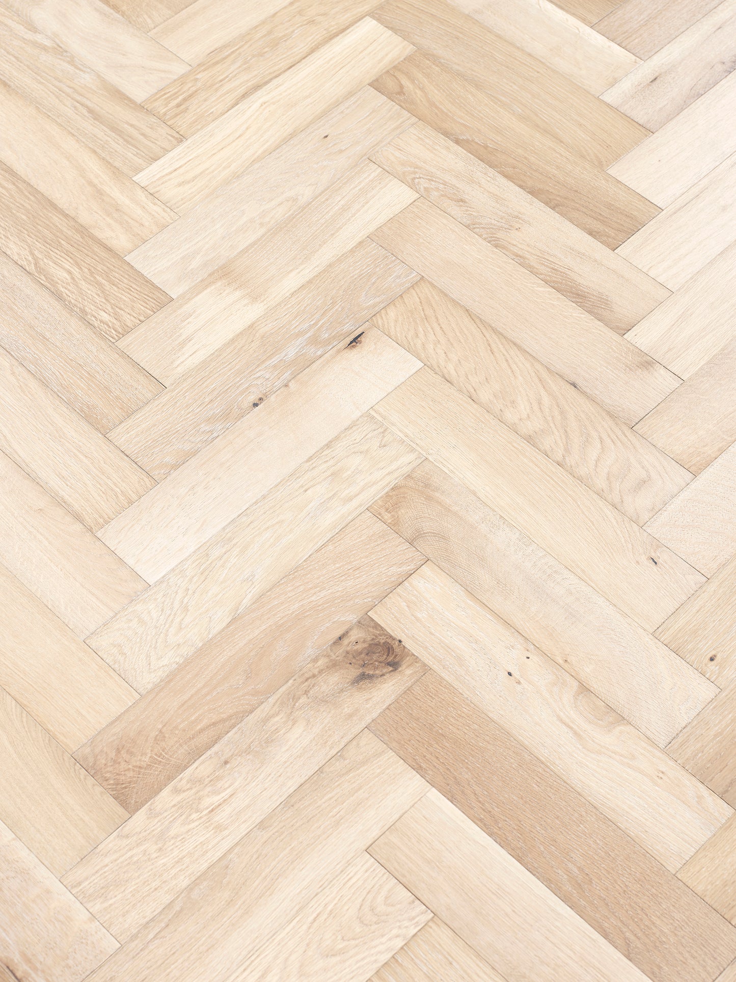 Lime White Engineered Oak Herringbone