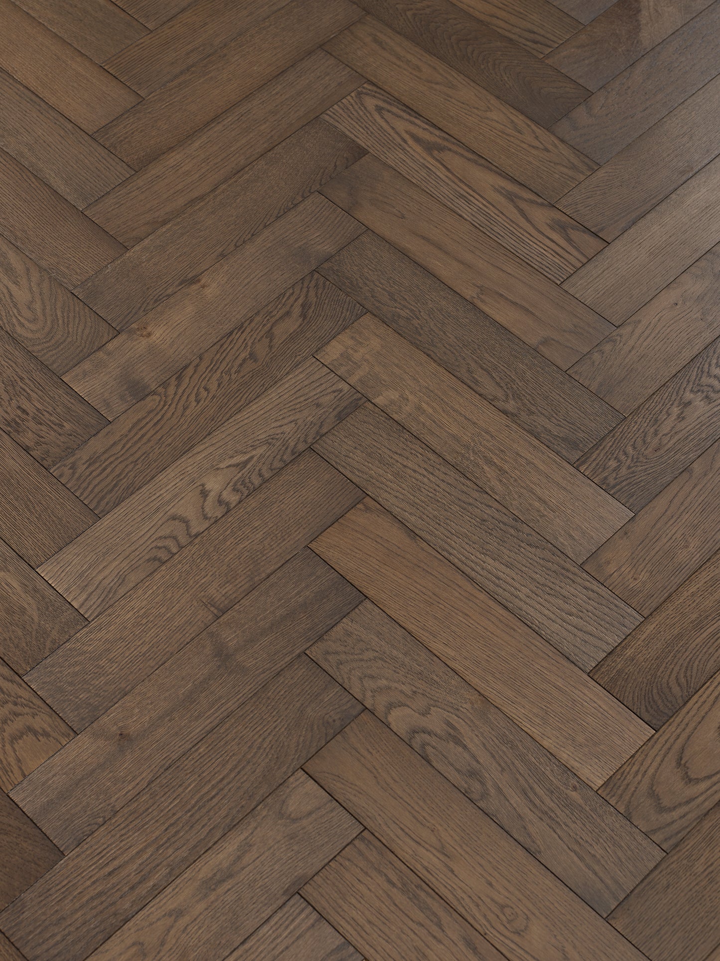 Umber Engineered Oak Herringbone