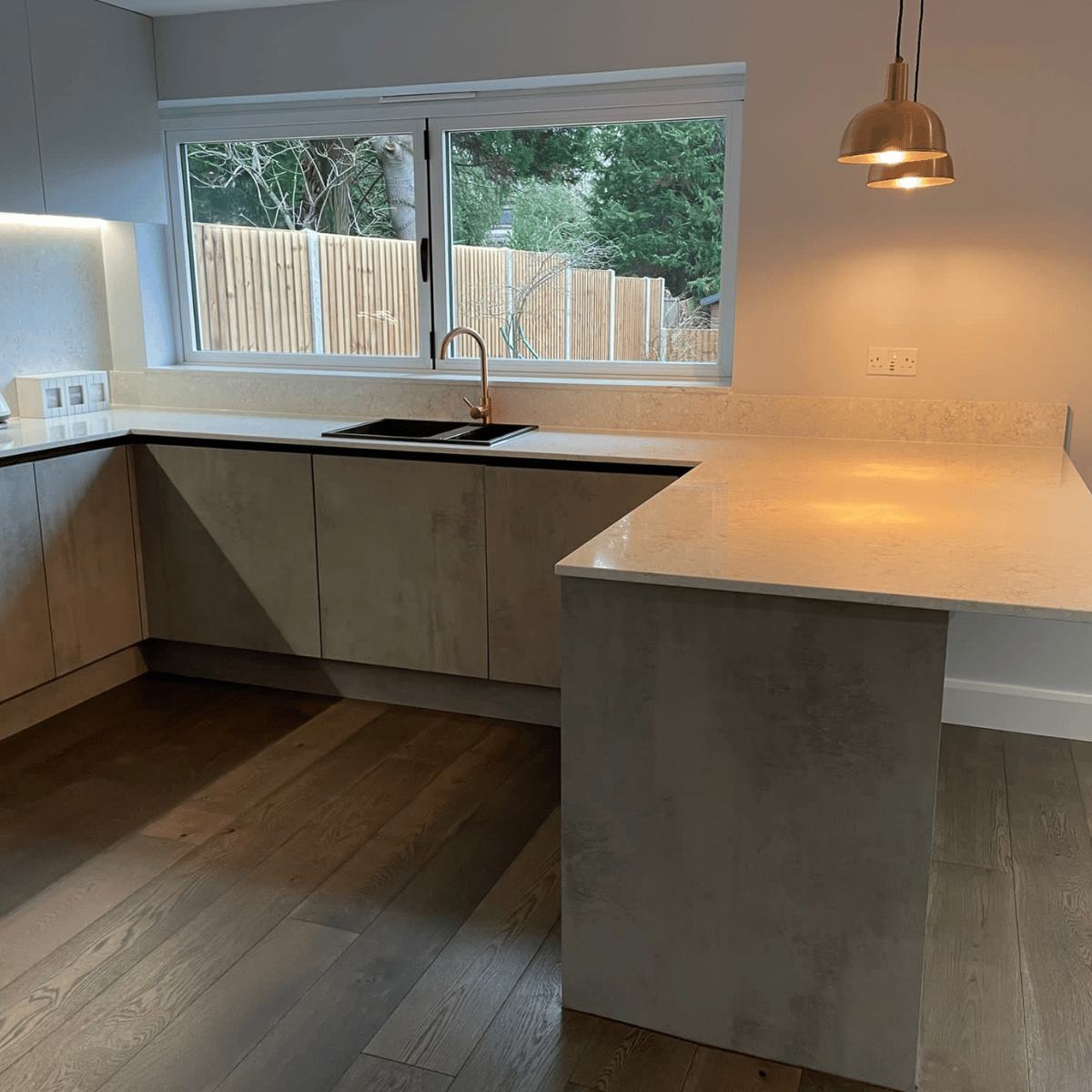 Pewter Engineered Oak