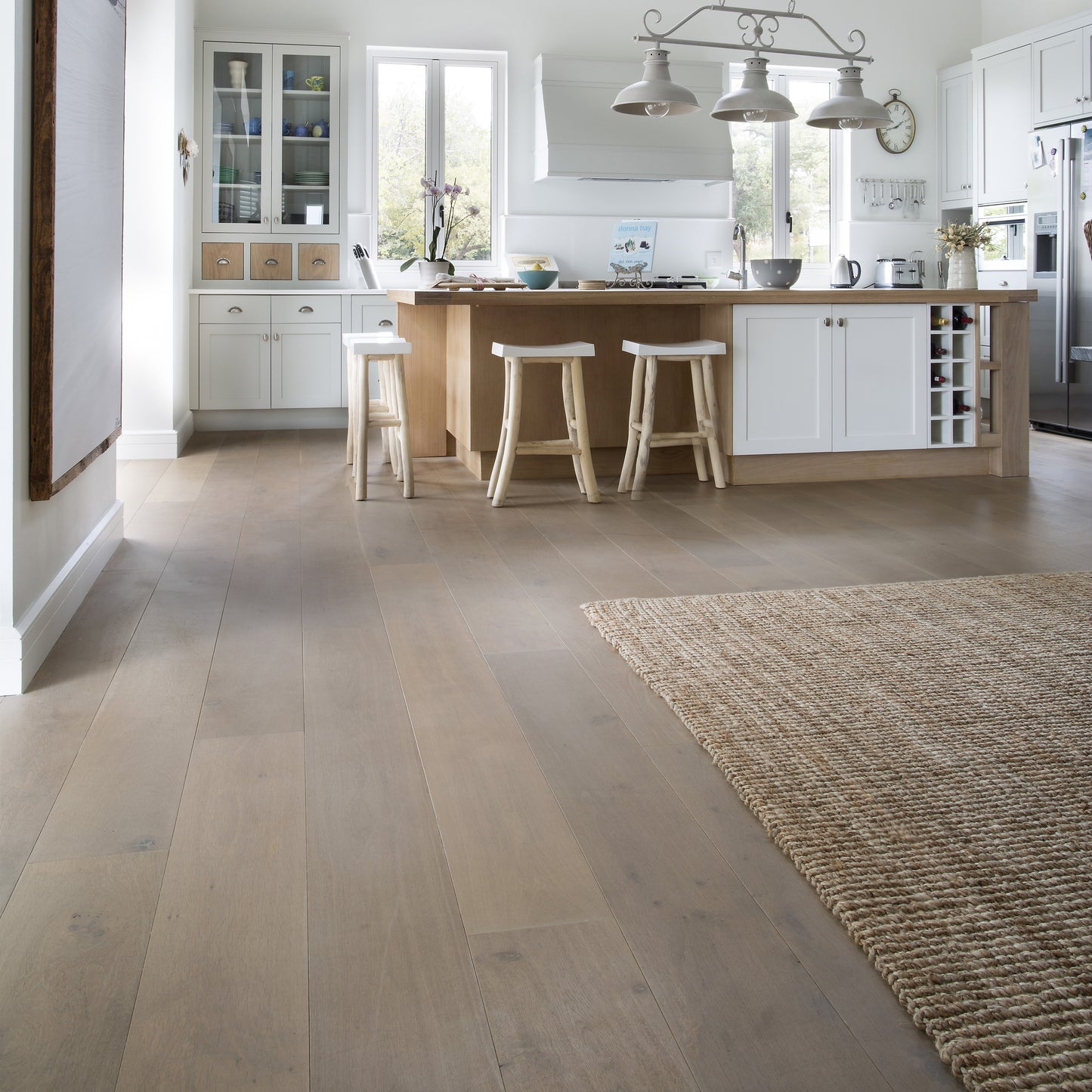 Silver sand Flooring in Kitchen 