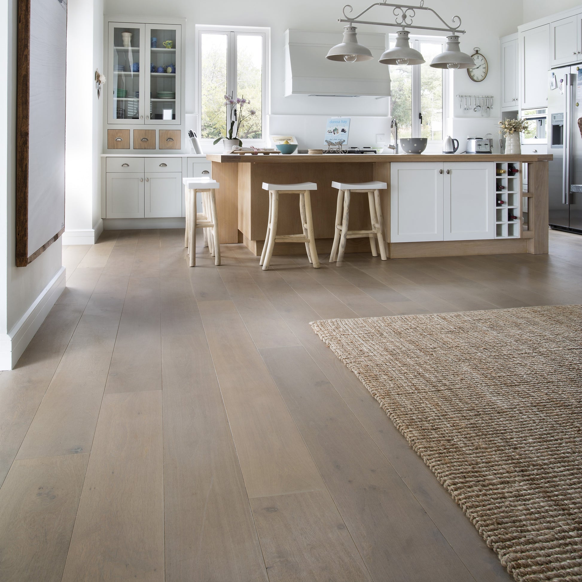 Silver sand Flooring in Kitchen 