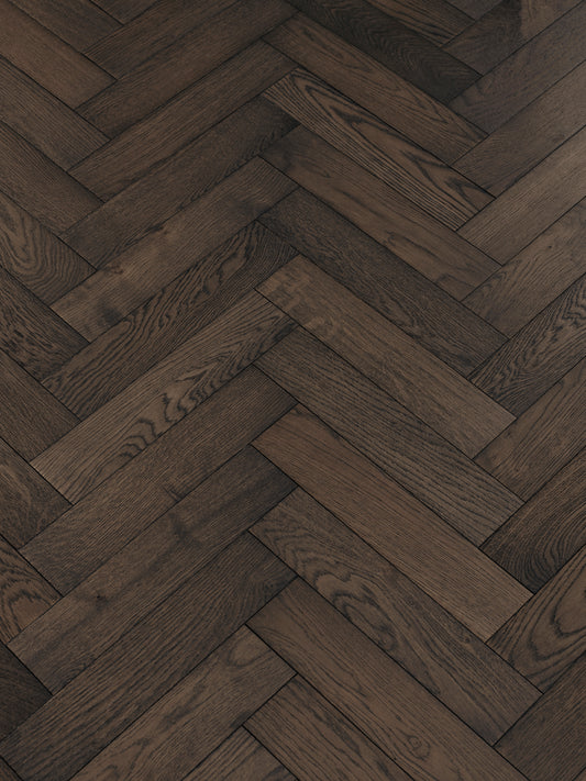 Midnight Engineered Oak Herringbone