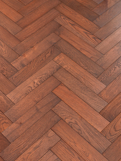 Teak Engineered Oak Herringbone