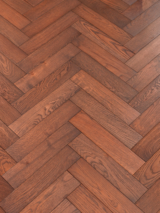 Teak Engineered Oak Herringbone